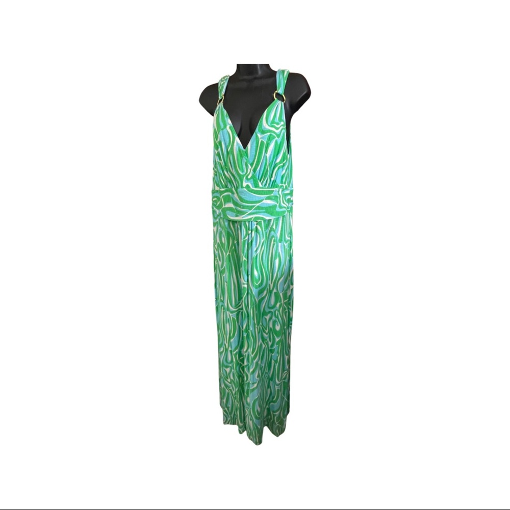 Lilly Pulitzer maxi dress size XL with gold hardware